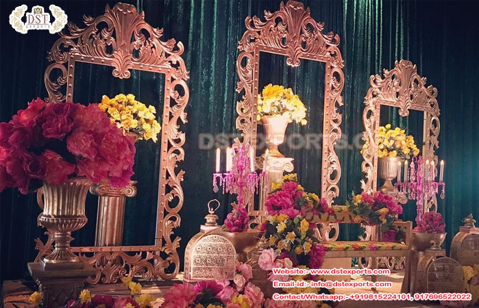 Elegant Wedding Reception Stage Backdrop Frame