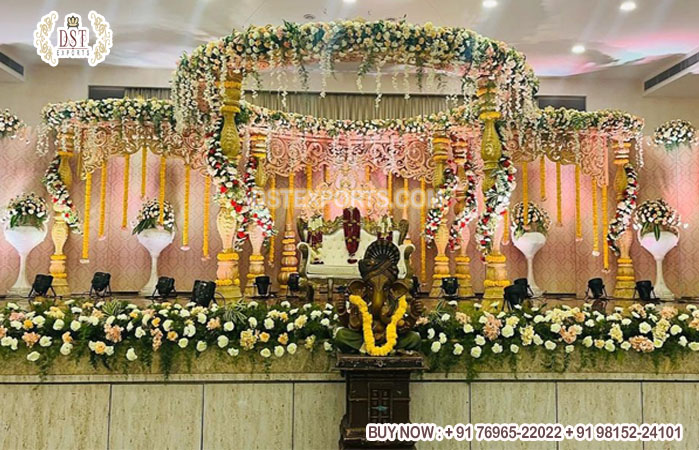 Rustic theme South Indian Wedding Mandap