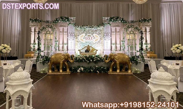 Elegant Wedding Fairytale Reception Ceremony Stage