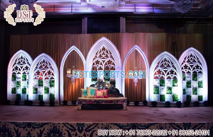 Rustic Theme Wedding Stage Backdrop Frames
