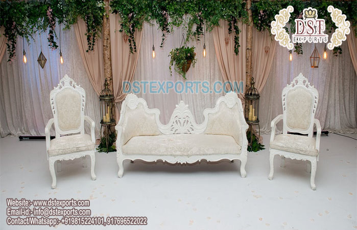 Modern Wedding White Stage Sofa Set