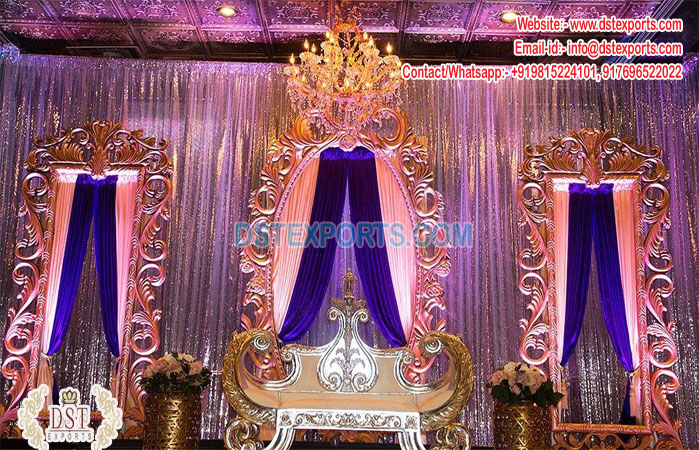 Royal Wedding Reception Stage Backdrop Panels