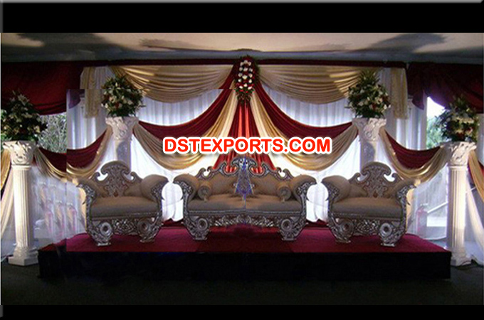 Royal Indian Wedding Silver Furniture