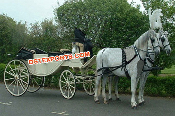Latest Indian Wedding Ivory Horse Down Carriages