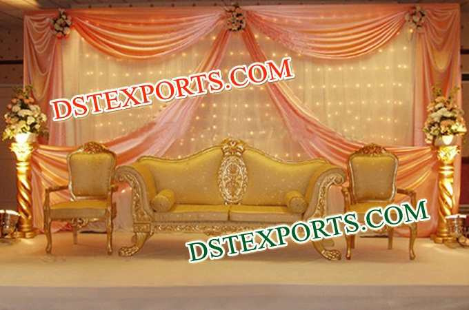 Designer Golden Wedding Furniture