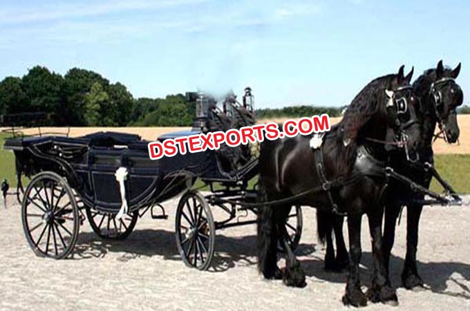 Double Horse Carriage For Wedding