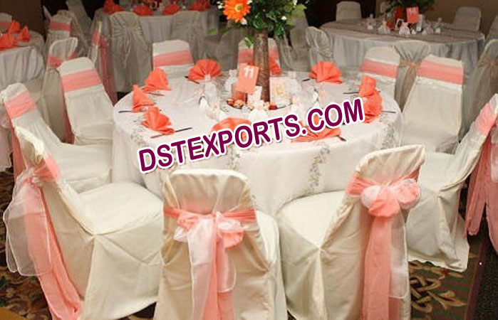Wedding Chair Covers With Tissue Sashas