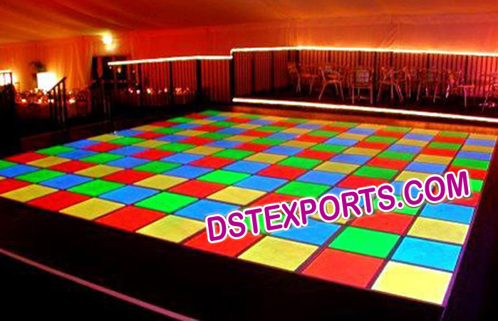 Colorful DJ Dance Floor