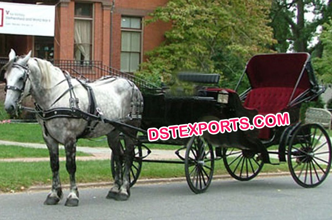 Elegent Black Victoria Horse Carriages