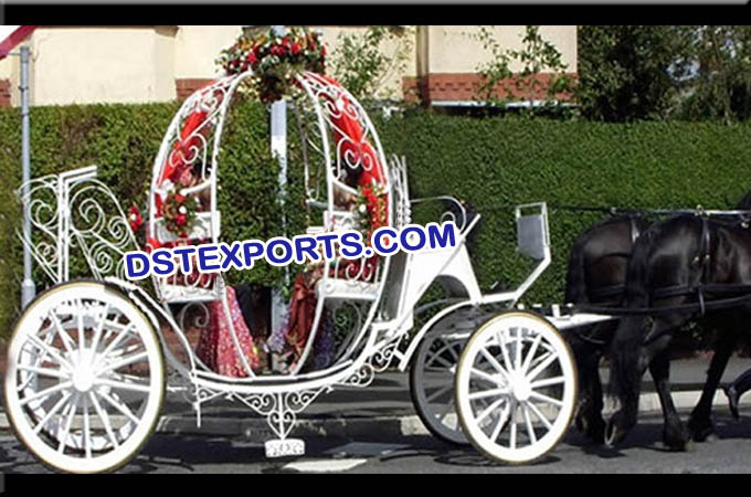 Beautiful Bride Cinderella Carriage