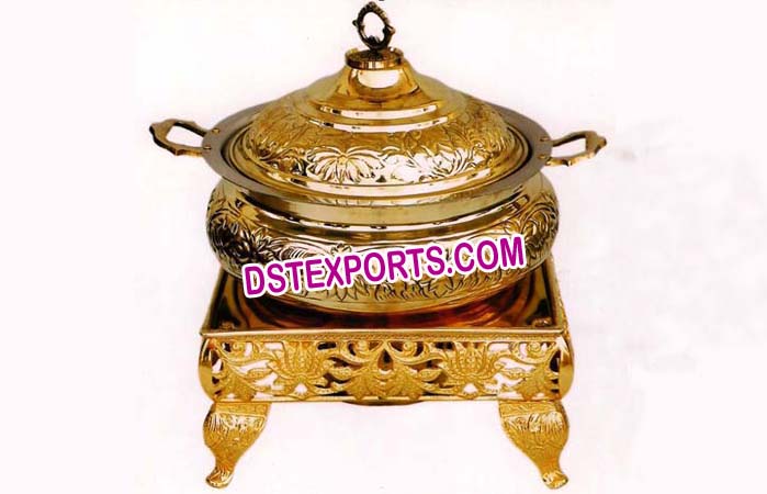 Brass Embosed Golden Chefing Dishes