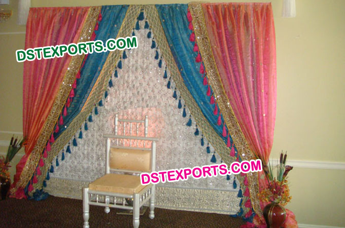 Indian Wedding Full  Embroidered Backdrop