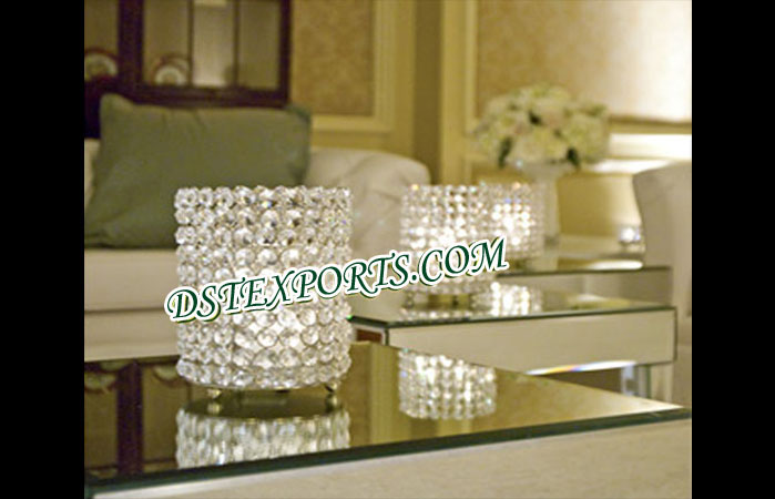 Round Shape Crystal Table Stand