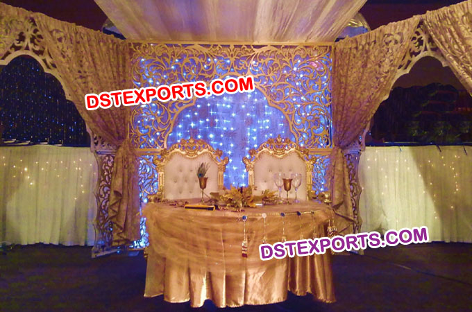 Wedding Stage Fiber Carved Backdrop Panel