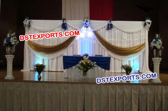 Wedding Stage Elegent Backdrop Decor