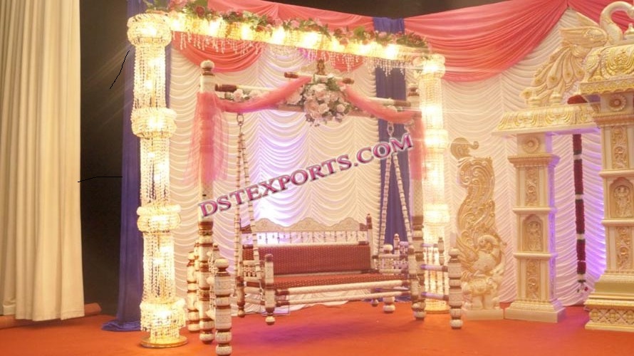 WEDDING CRYSTAL STAGE WITH SWING