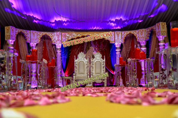 INDIAN WEDDING DARBAR STAGE SET