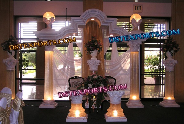 WEDDING LIGHTED ROMAN STAGE SET