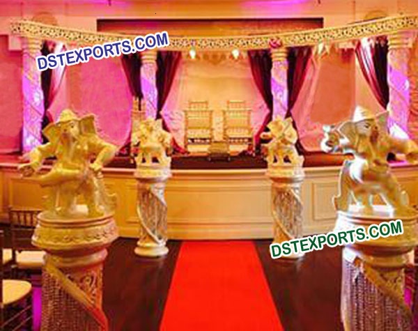 Asian Wedding Crystal Stage Decorations