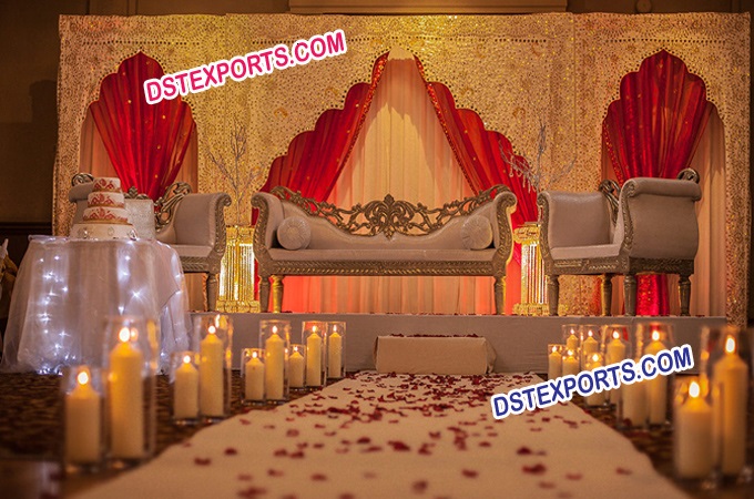 latest Indian Wedding Embrodried gate Backdrops