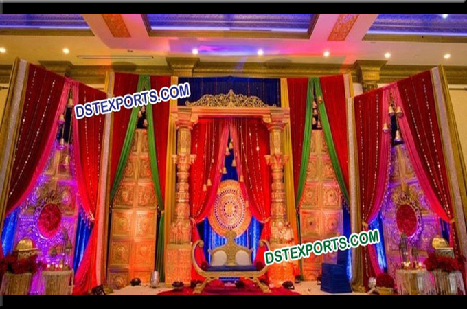 Traditional Indian Wedding Stage Decoration
