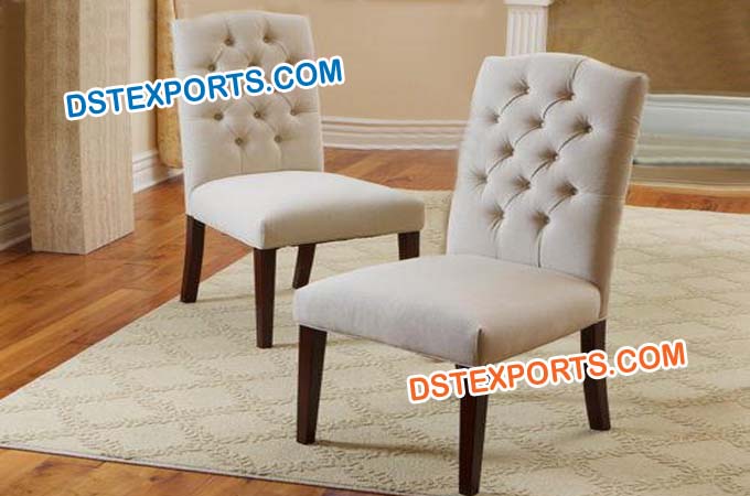 Latest Wedding Tufted Leather Chairs set
