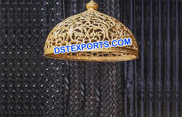 Wedding Golden Carved Hanging Chattar