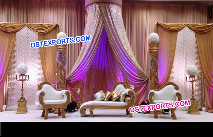 Wedding Mughal Stage Sofa Set