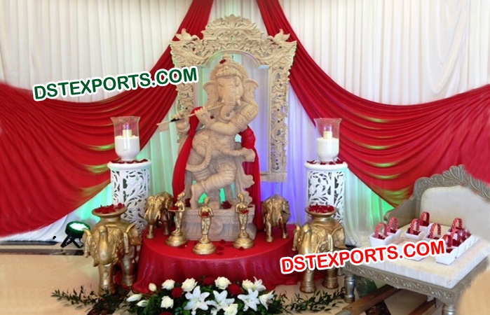 Fiber Standing Ganesha Decoration