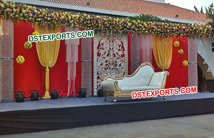 Simple Wedding Stage Fiber Backdrop Panel