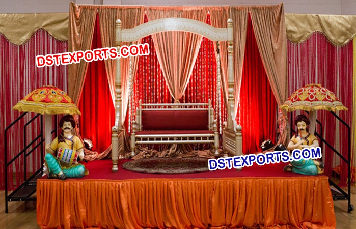 Rajasthani Wedding Swing Stage Decors