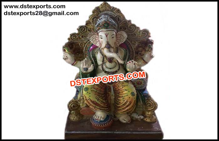 Lord Ganesha Fiber Statue