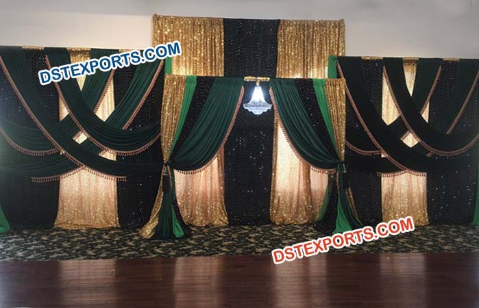 Wedding Reception Decor Stage Backdrop