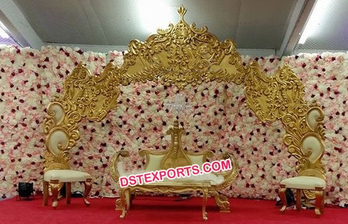 Royal Crown Wedding Stage Decoration