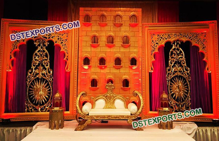 Traditional Indian Wedding Stage Backdrop