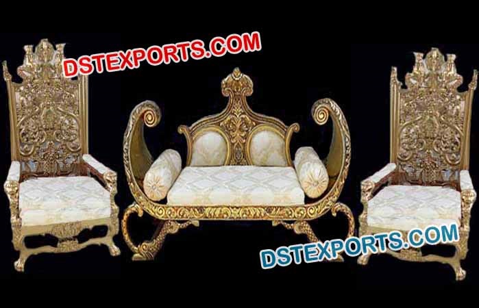 Asian Wedding Brass Gold Metal Furniture
