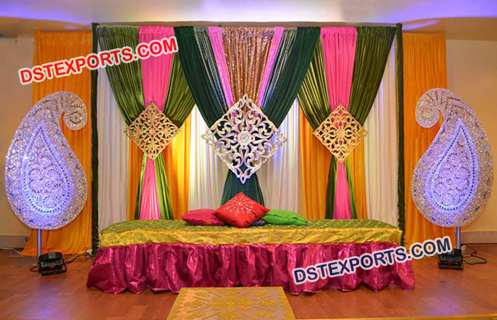 Muslim Colorful  Wedding Stage Decoration