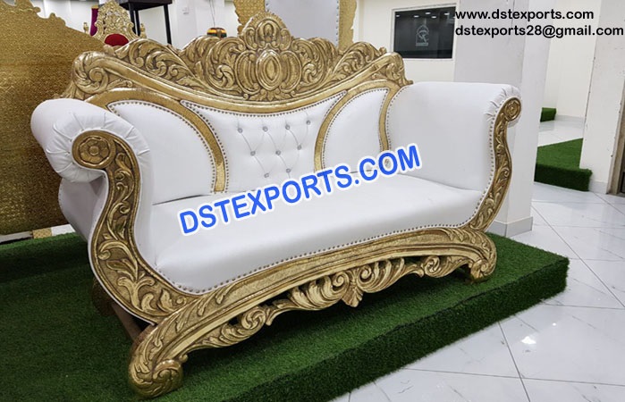 Asian Wedding Brass Metal Sofa
