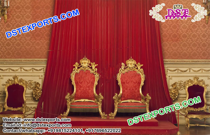 Stylish Bride Groom Stage Chair Set