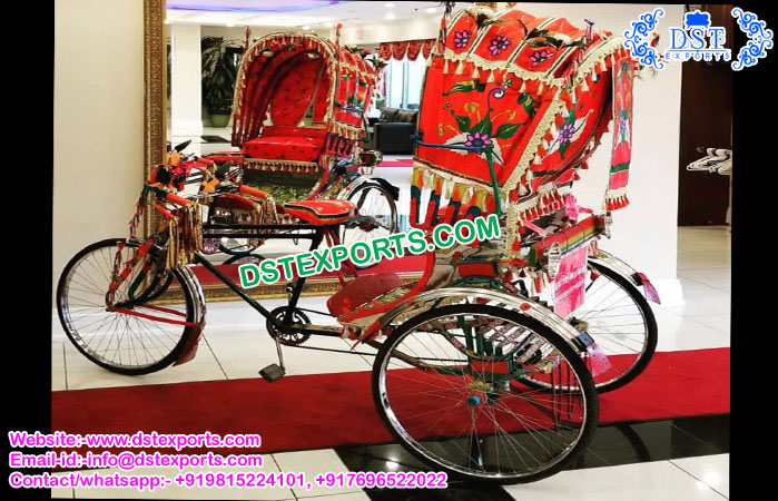 Perfect Bride Entry Decorated Rickshaw