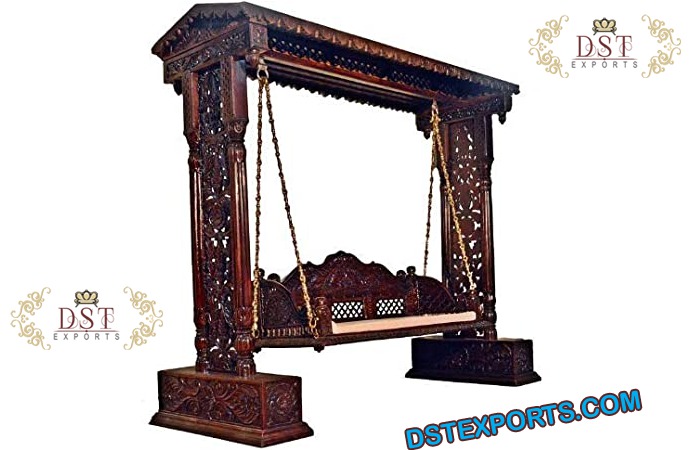 Traditional Beautiful Carved Swing For Home