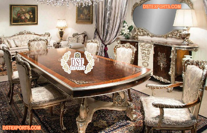 Luxury Hand Carving Dining Furniture Set