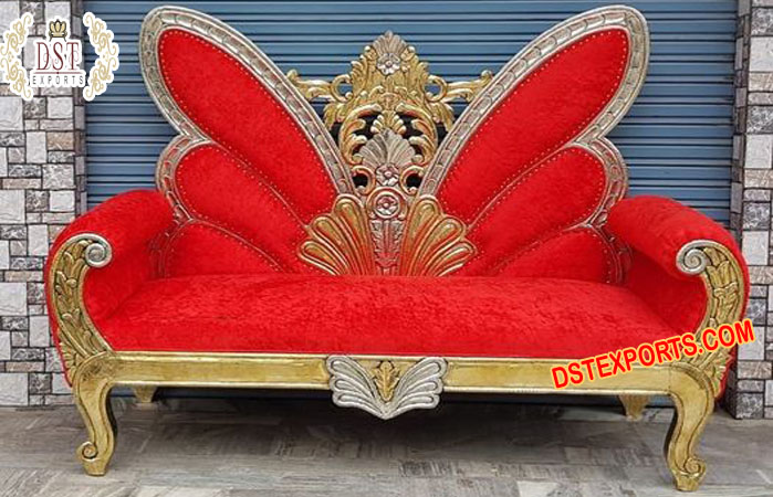 Butterfly Design Sofa For Bride & Groom