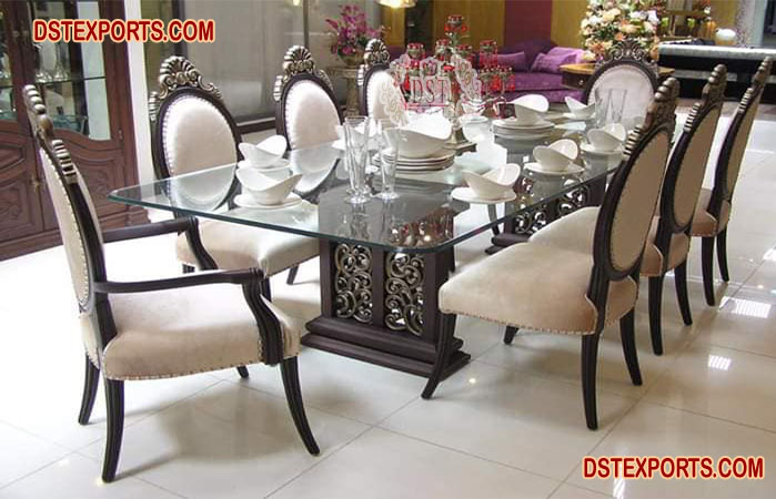 Perfect Brown Finish 8 Seater  Dining Table