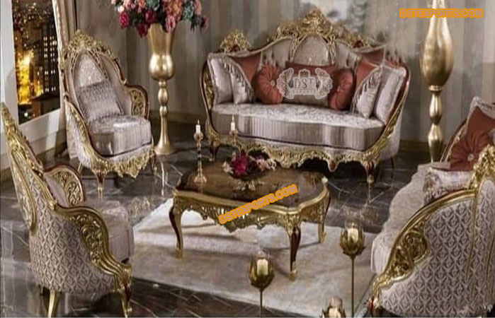 Royal Design Heavy Carved Sofa Set