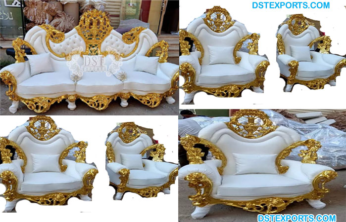 Maharaja Royal Style Gold Living Room Furniture