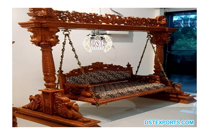 Buy Carved Indian Maharaja Swing For Home