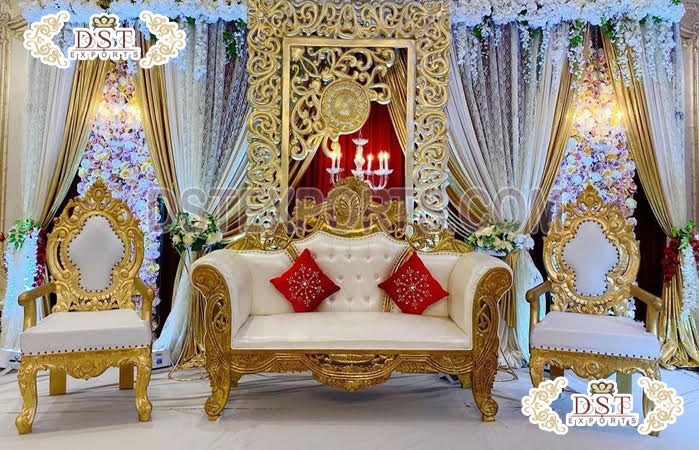 Luxury Indian Wedding Stage Sofa Set