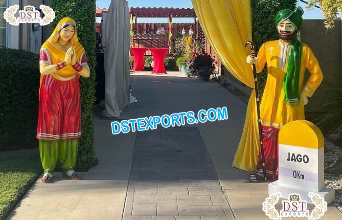 Punjabi Culture Theme Statues For Entrance