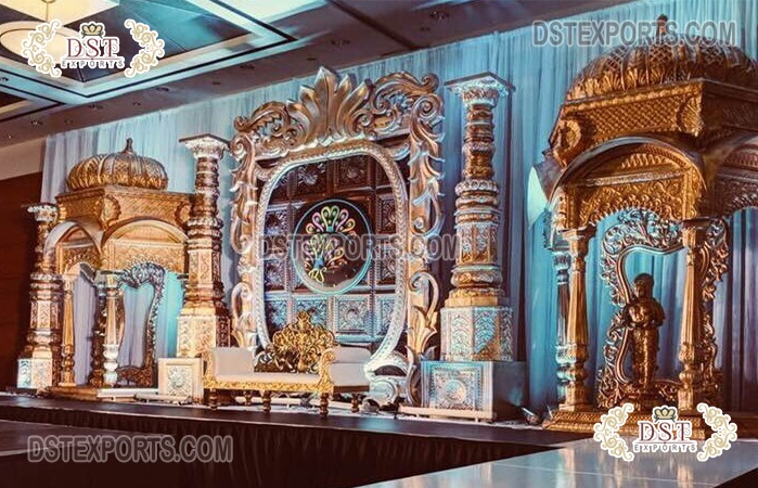 Aesthetic Southern Wedding Stage Set Decoration